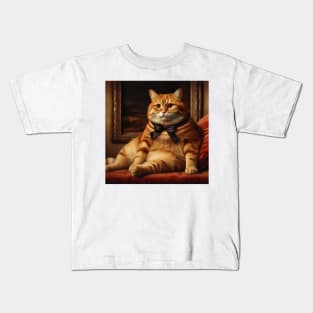 renaissance cat Kids T-Shirt